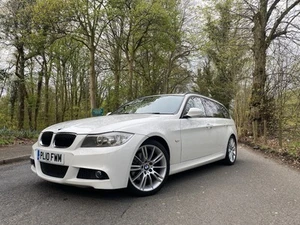 BMW 3 Series 320d M sport Touring E91 Alpine White Apple Car Play - Picture 1 of 12