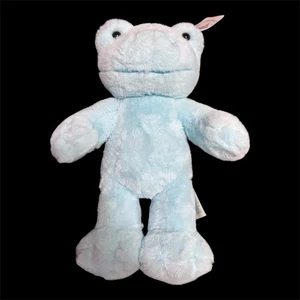 Build-A-Bear Blue Skies Frosch 2023 Plüschtier Stofftier Hellblau BABW Neu mit Etikett RAR! - Bild 1 von 9