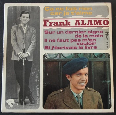 EP Frank Alamo : ça ne fait rien car je t'aime +3  VG/ VG++ 1966 - Photo 1/2