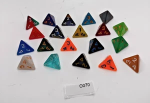 Lote de dados grandes D4 mixtos Mfg x20 - Imagen 1 de 1