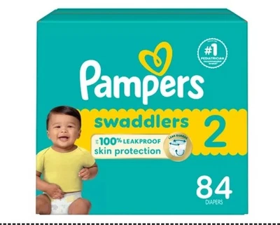 Pañales desechables sensibles Pampers Swaddlers Foto 1 de 4