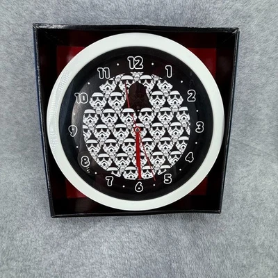 "Reloj de pared Star Wars Darth Vader Stormtrooper pantalla analógica redonda de 10""" Foto 1 de 4