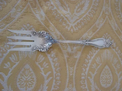 Средняя посеребренная вилка для сервировки холодного мяса Wm Rogers & Son Blenheim 1898 - Изображение 1 из 4