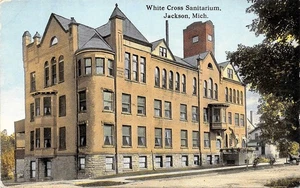 #K1646 Jackson, Mi.     POSTKARTE, WEISSES KREUZ SANATORIUM - Bild 1 von 2