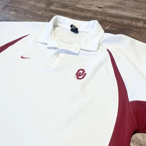 Camisa Polo De Colección Nike OU Para Hombre L Roja Gris Etiqueta Costura Única Dri Fit Antes - Imagen 1 de 11