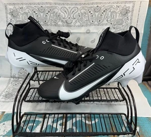 New Nike Vapor Edge Pro 360 2 Men’s SZ 12 Football Cleats DA5456-001 Black/White - Picture 1 of 10