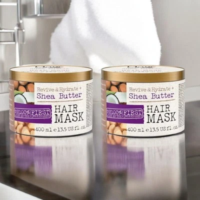 Maui Hair Mask Moisture Shea Butter Aloe Vera Revive Dry Damaged Hair 2x400ml - Image 1 of 4