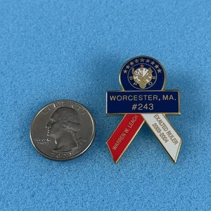 2003-04 Worcester Massachusetts # BPOE Elks Club W.W. Leach Pin Pinback #59223 - Bild 1 von 2
