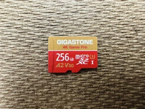 Gigastone 256GB Micro SD Card MicroSDXC Memory Card Very Good 3E - Picture 1 of 3