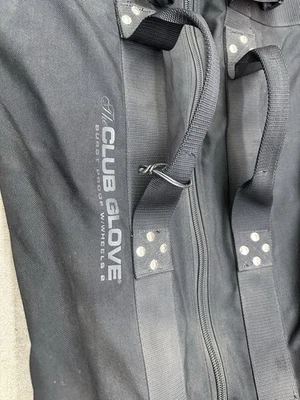 Original CLUB GLOVE Grande Golf Burst Proof 2 Rolling Wheeled Bolsa de Viagem Preta - Imagem 1 de 4