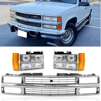 Grille and Headlight Kit For 1994-1996 Chevrolet C1500 Suburban K1500 Suburban - Image 1 of 4