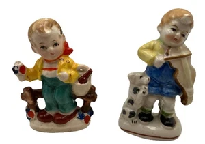 Made In Occupied Japan Figuren Jugend Geige - Bild 1 von 7