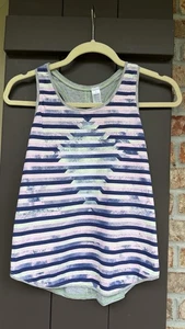 IVIVVA By Lululemon Racerback Tank Top Pink Navy Gray Youth Girls Size 10 - Picture 1 of 2