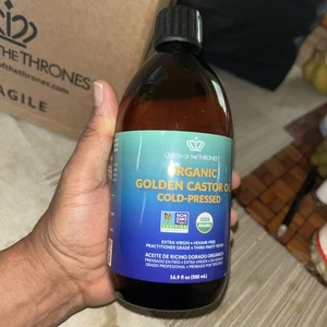 Olio di ricino dorato biologico REGINA DEI TRONI - 16,9 oz | 6/26 - Foto 1 di 11