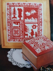 Redwork Christmas Tonight Silouette OOP Kreuzstich Magazin Muster (W) - Bild 1 von 1