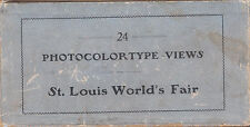 Photocolortype Views of the 1904 St. Louis World's Fair, cplt set of 24 in box.