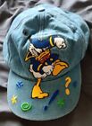 Vtg Angry Donald Duck Embroidered Goofy Hat Co. Denim Hat Cap One Size OSFA