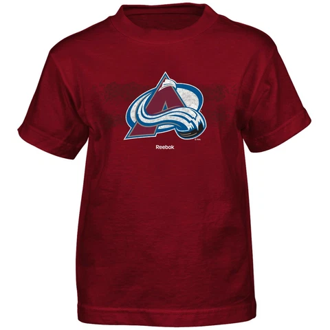 NHL Colorado Avalanche Fractal Camo Short Sleeve Tee, Medium/(5-6), Garnet Cover