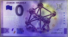 €0 EURO NOTE - ATOM - BRUSSELS ANNIVERSARY - 2020-2