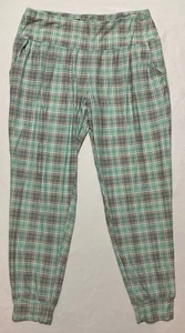 Unbranded Wide Leg Flannel Only Sleep Pant Green L - Picture 1 of 3