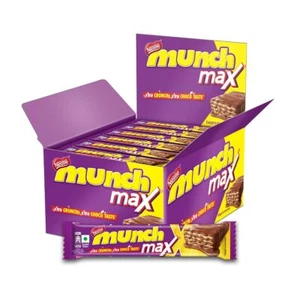 Nestlé Munch Max schokoladenbeschichtete knusprige Waffel (24 Stück) 924g, Box - Bild 1 von 8