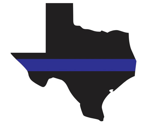Texas State Police Support Thin Blue Line Car Truck Decal Sticker | eBay