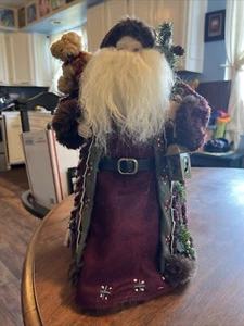 Studio 33 Old World Santa Saint Nick Tree Topper Table Top Teddy Bear 17” Tall - Picture 1 of 16