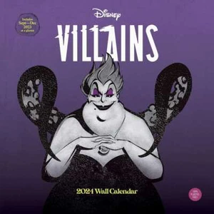 2024 Disney Villains Wall Calendar... By Disney,Pixar Animation Studios, ,Very G - Picture 1 of 1