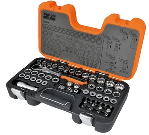 BAHCO Pass-Through Socket Set with Flexi Head Ratchet/Adaptors S530T - Picture 1 of 8