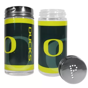 Saleros y pimenteros de vidrio NCAA Oregon Ducks cocina tailgater - Imagen 1 de 1