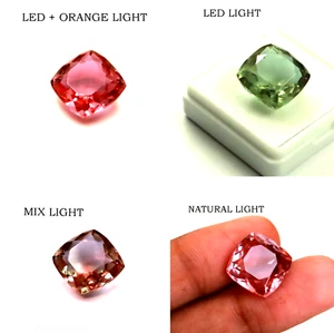 Piedra preciosa suelta natural alejandrita que cambia de color con certificación corte cojín de 8-10 quilates - Imagen 1 de 10