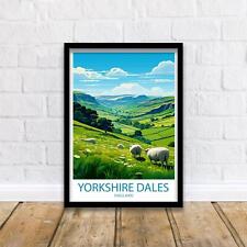 Yorkshire Dales Travel Print Yorkshire Dales Wall Decor UK Yorkshire Art Yorkshi