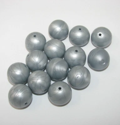 14 LEGO Bionicle Zamor Sphere Balls 54821 Pearl Light Gray - Image 1 of 3