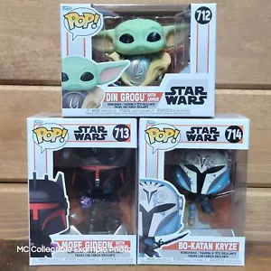 Juego de 10 figuras de vinilo Funko Pop de Star Wars The Mandalorian Wave - Imagen 1 de 7