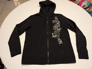 The North Face Womens Floral Print Hoodie Size Large Y2K Vintage - Picture 1 of 7