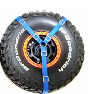 3 Way Spare Tires Down Strap For 1/5 1/10 RC Short Truck Rock Crawler UND - Picture 1 of 11