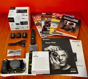 SONY Alpha 6000 in OVP, 3x Akku + großes Zubehörpaket, L-bracket, Buch, Tests... - Bild 1 von 20