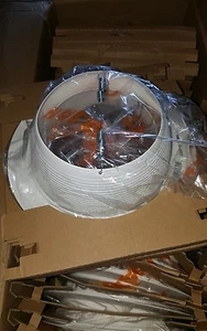 Halo 6" White Recessed Lighting Tapered Baffle w/ White Trim Ring (18pc case) - Picture 1 of 2