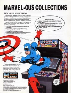 Captain America And The Avengers Arcade FLYER Original 1991 Video Game Vintage - Picture 1 of 7