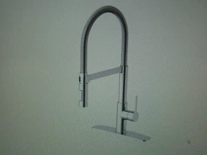 ORIGIN 21 CAYSON CHROME SINGLE HANDLE PULL-DOWN KITCHEN FAUCET SPRAYER FUNCTION - Picture 1 of 1
