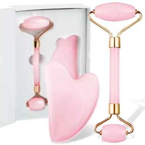 Jade Roller & Gua Sha, Face Roller, Facial Beauty Roller Skin Care Tools - Picture 1 of 7
