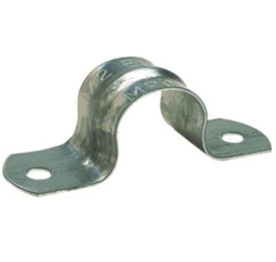 "Caja de 100 correas de 2 agujeros para conducto EMT de 1/2""" Foto 1 de 3