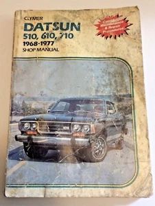 Libro manual de reparación de tienda Clymer Datsun 510, 610, 710 1968 a 1977 A149 - Imagen 1 de 3