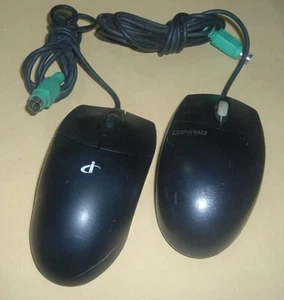 (2) Vintage Mouse 2-Button Wheel PS/2 Trackball TESTED - Picture 1 of 2