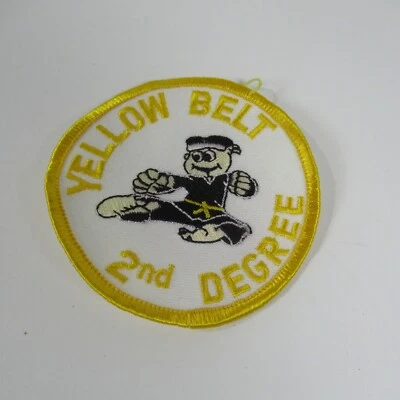 Yellow Belt 2nd Degree Circle Patch Round Martial Arts - Image 1 of 3