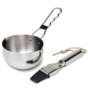 Flash Marinier-Set 2-teilig Marinadentopf inkl. Pinsel BBQ Grill Marinade Topf - Bild 1 von 3