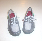 Boy's Twisted X Boots Gray Tie Leather Loafers 1M