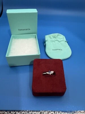 Anillo Tiffany & Co Platino Tanzanita Diamante Pt 950 Luciérnaga RARO Foto 1 de 4