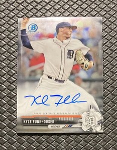 KYLE FUNKHOUSER 2017 Bowman Chrome Rookie Auto Detroit Tigers RC