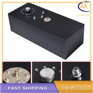 15 Gallon with Level Sender Aluminum Top-feed Race Drift Fuel Cell Tank Black - Picture 1 of 6